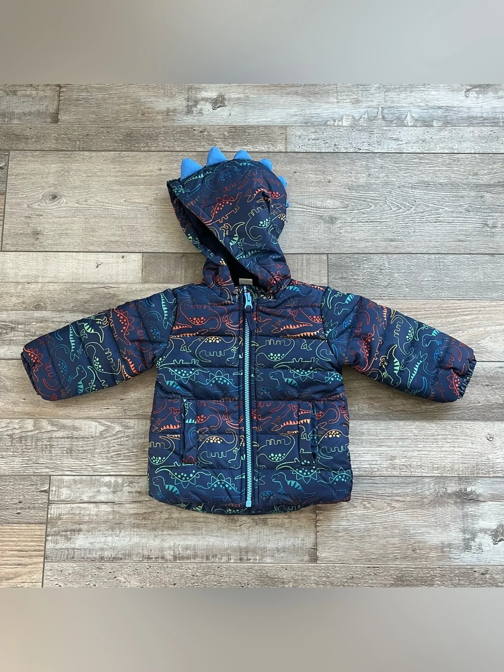 NWT Little Me Dinosaur Coat 3 Piece Set Size 12 Months